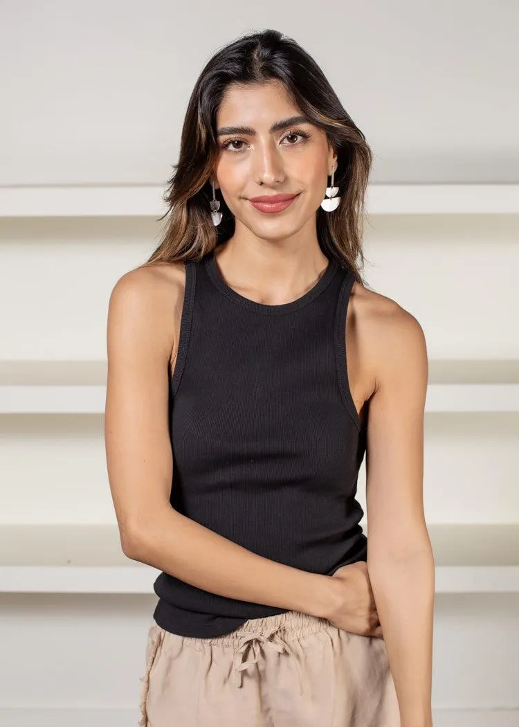Sanctuary Perfect Ribbed Tank - Black ***FINAL SALE***