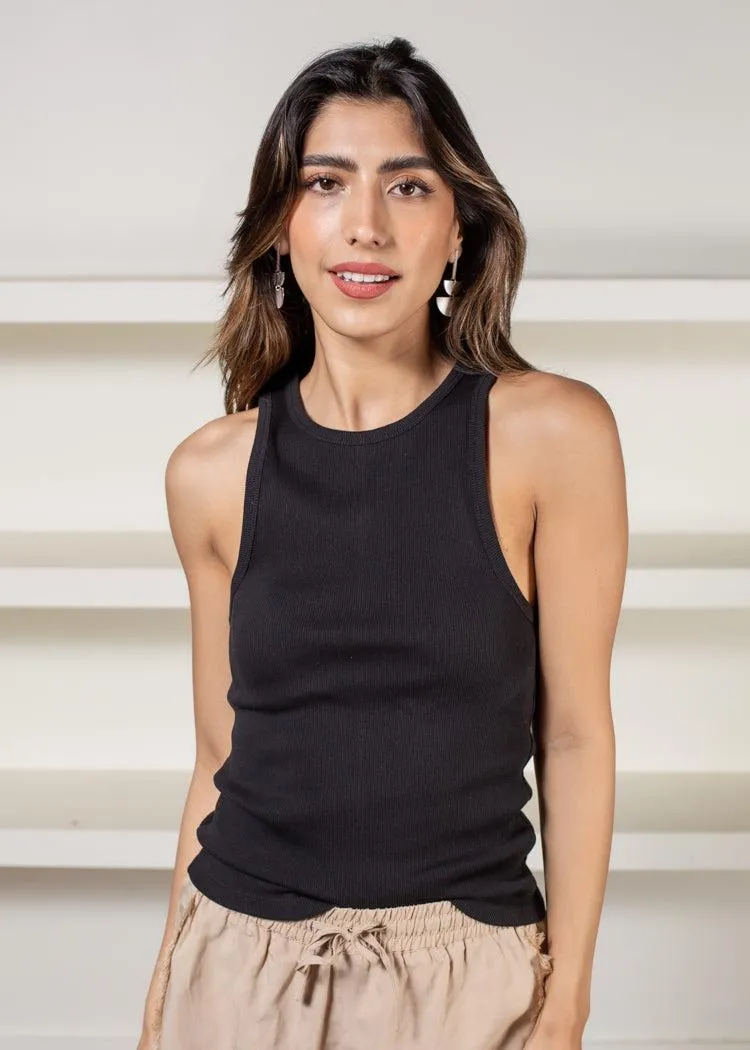 Sanctuary Perfect Ribbed Tank - Black ***FINAL SALE***