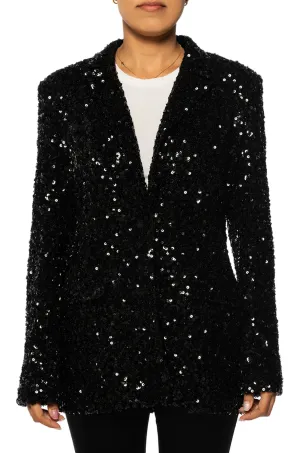 Sequin Black Blazer