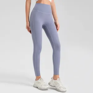 Summer Yoga Pants Women High Waist Peach Hip Nude Feel Breathable Tights Fitness Running Sports Ninth Pants