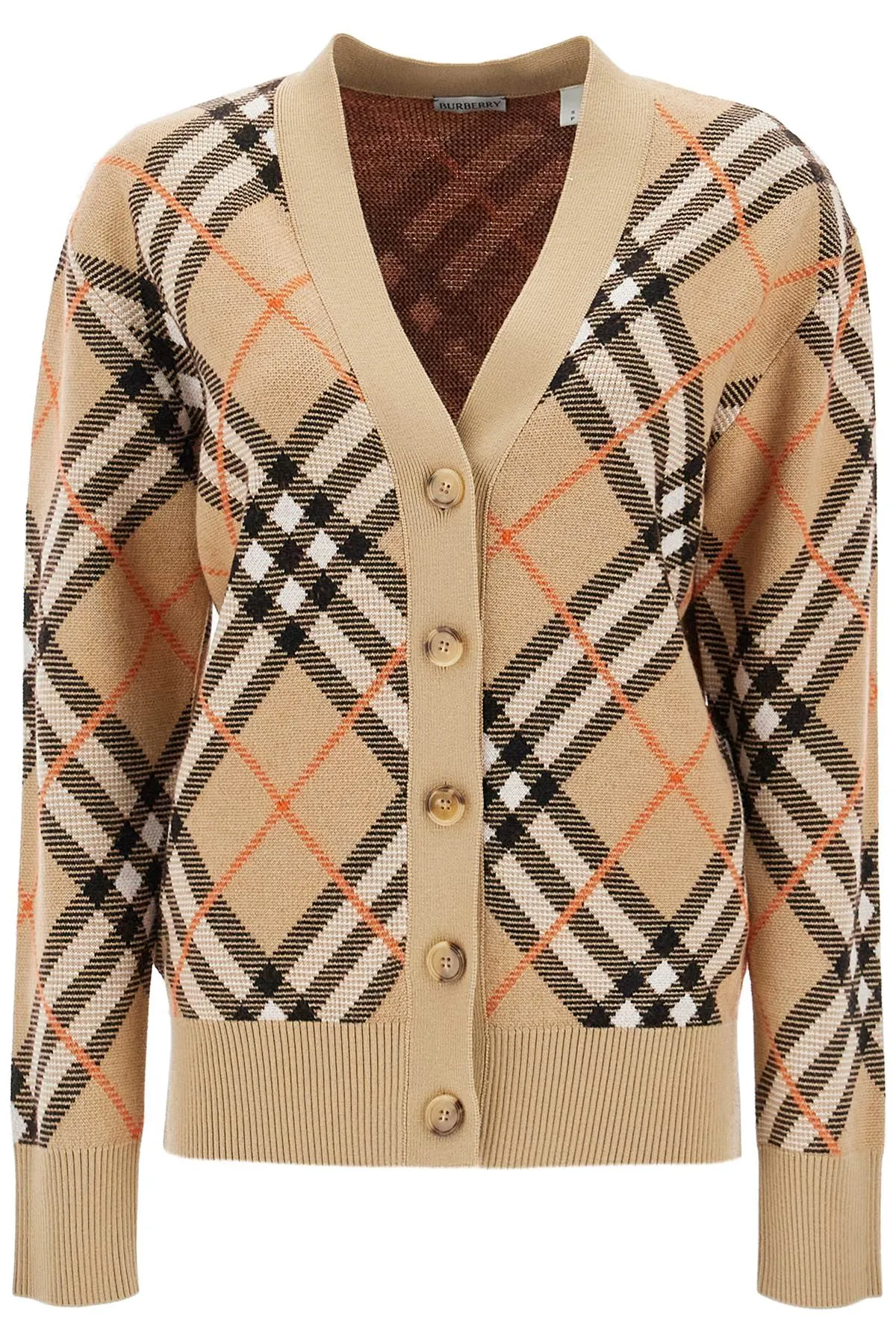 Tartan Oversized Cardigan