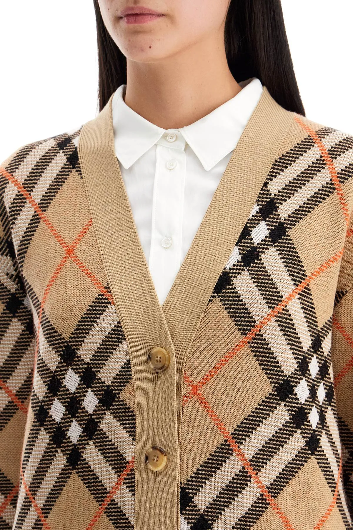 Tartan Oversized Cardigan