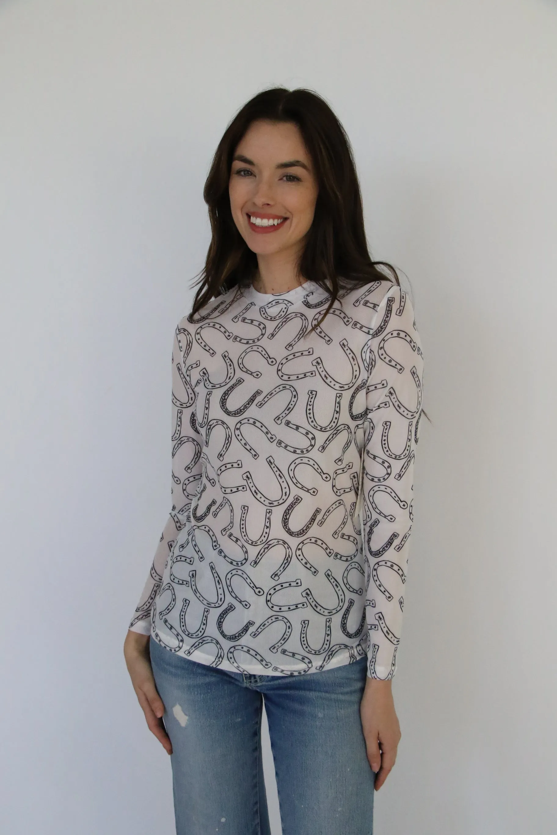 TH1221 HORSESHOE WHITE MESH TOP(7)