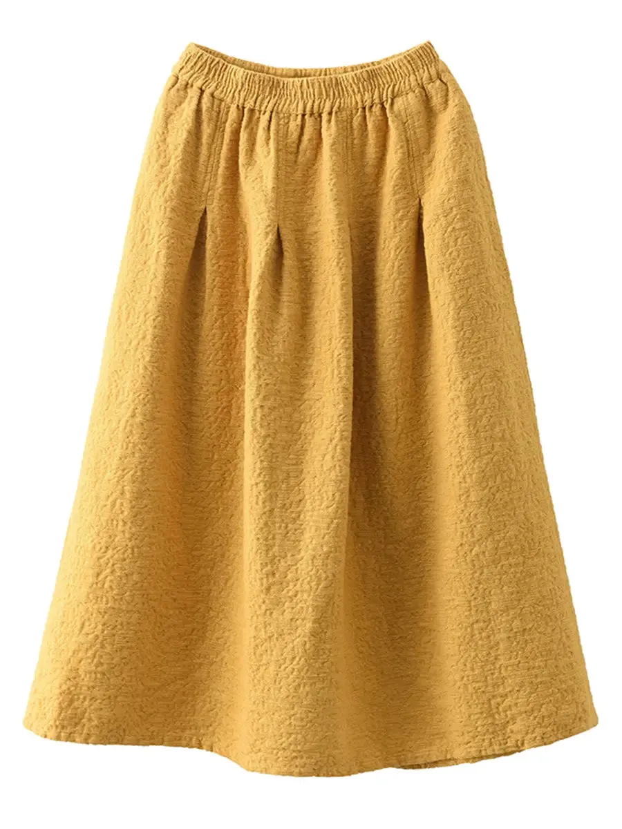 Women Solid Artsy Commute Skirt