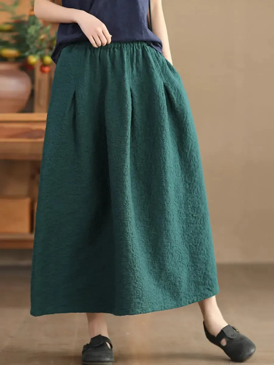 Women Solid Artsy Commute Skirt
