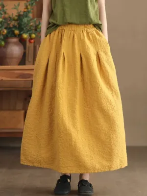 Women Solid Artsy Commute Skirt
