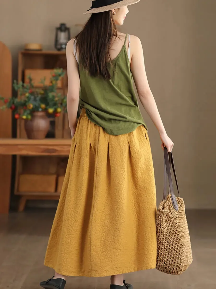 Women Solid Artsy Commute Skirt