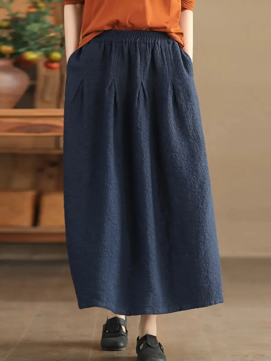 Women Solid Artsy Commute Skirt