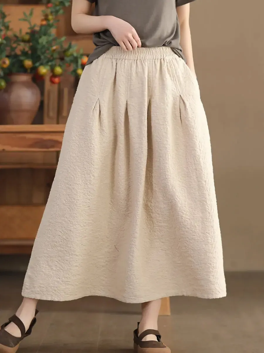 Women Solid Artsy Commute Skirt