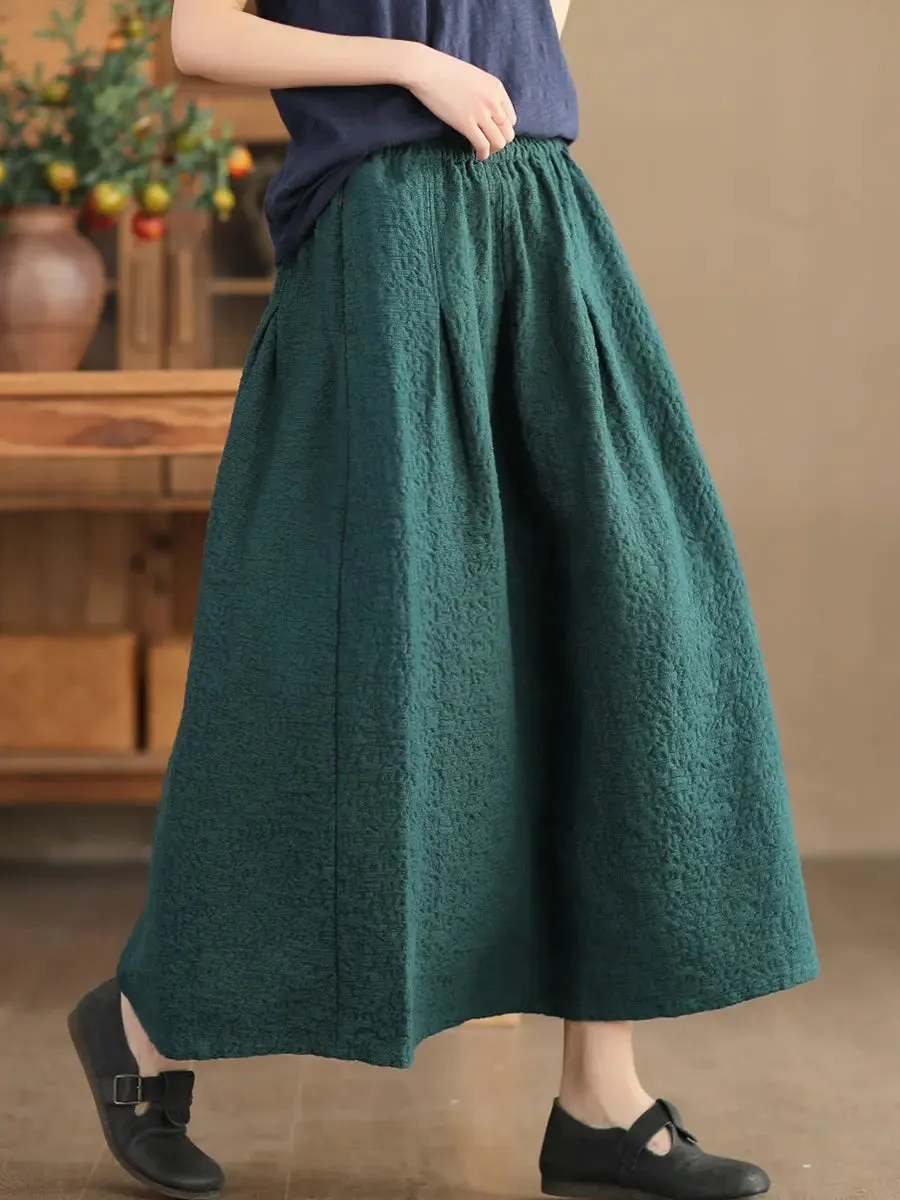 Women Solid Artsy Commute Skirt